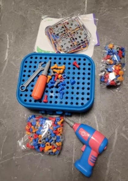 3D Screw Puzzle Box - Drill Screw Tool Set for Kid's